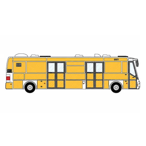 Celoplošný polep krátkeho autobusu v Košiciach